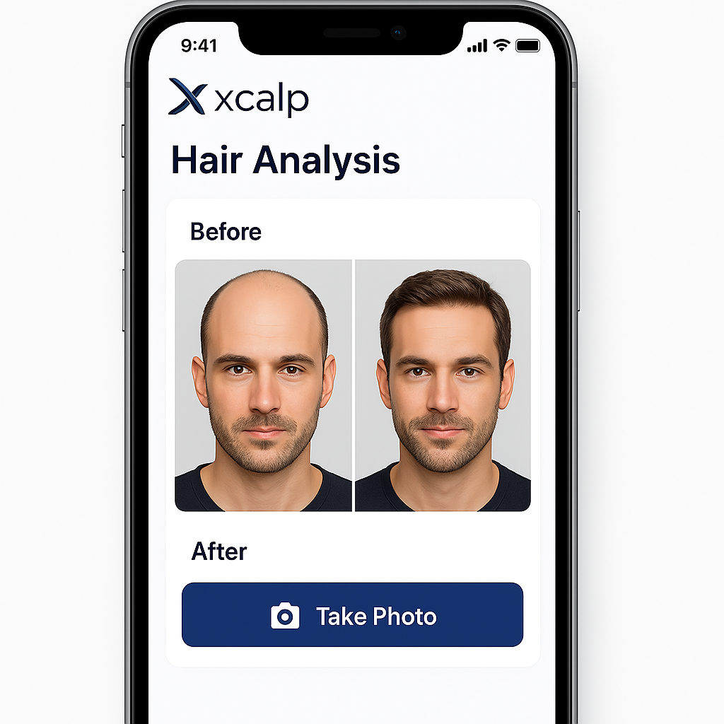 Hair restoration visualization demo